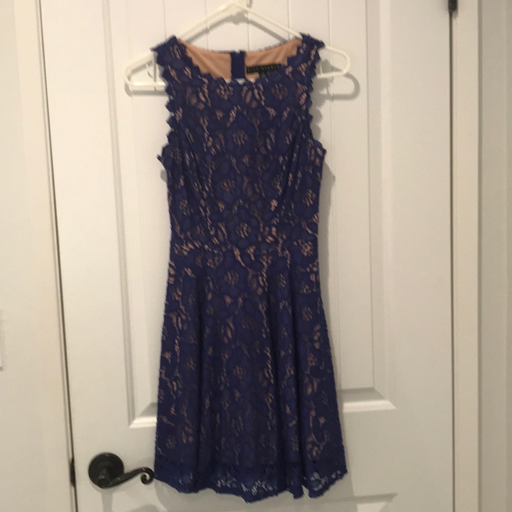 Classy teen blue lace dress